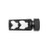 FORTIS MANUFACTURING, 300BLK OUT MUZZLE BRAKE - BLACK, MFR P/N: 300BLK-MB