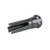 Breek Arms Scorch 3-Prong Breek-LOK 3QD 9mm 1/2-28 Flash Hider Black