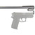 GUN STORAGE SOLUTIONS Gss Back Under Handgun Hangers 2Pk Shelf