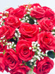 Grace, 30 Long Stem Red Roses Centerpiece 