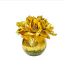 Goldie, Gold Magnolia in a Gold Cracked Vase