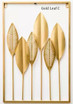 Gold Wall Leaf Metal Wall Art