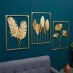 Gold Wall Leaf Metal Wall Art