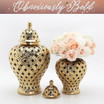 Diamond Cut Ginger Jar