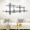 Minimalist Black Metal Wall Decor