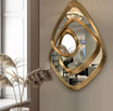 43" Glam Gold Irregular Mirror 