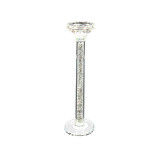 Crystal in a Ruff Candleholder