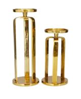Gold Titan Candleholders set of 2