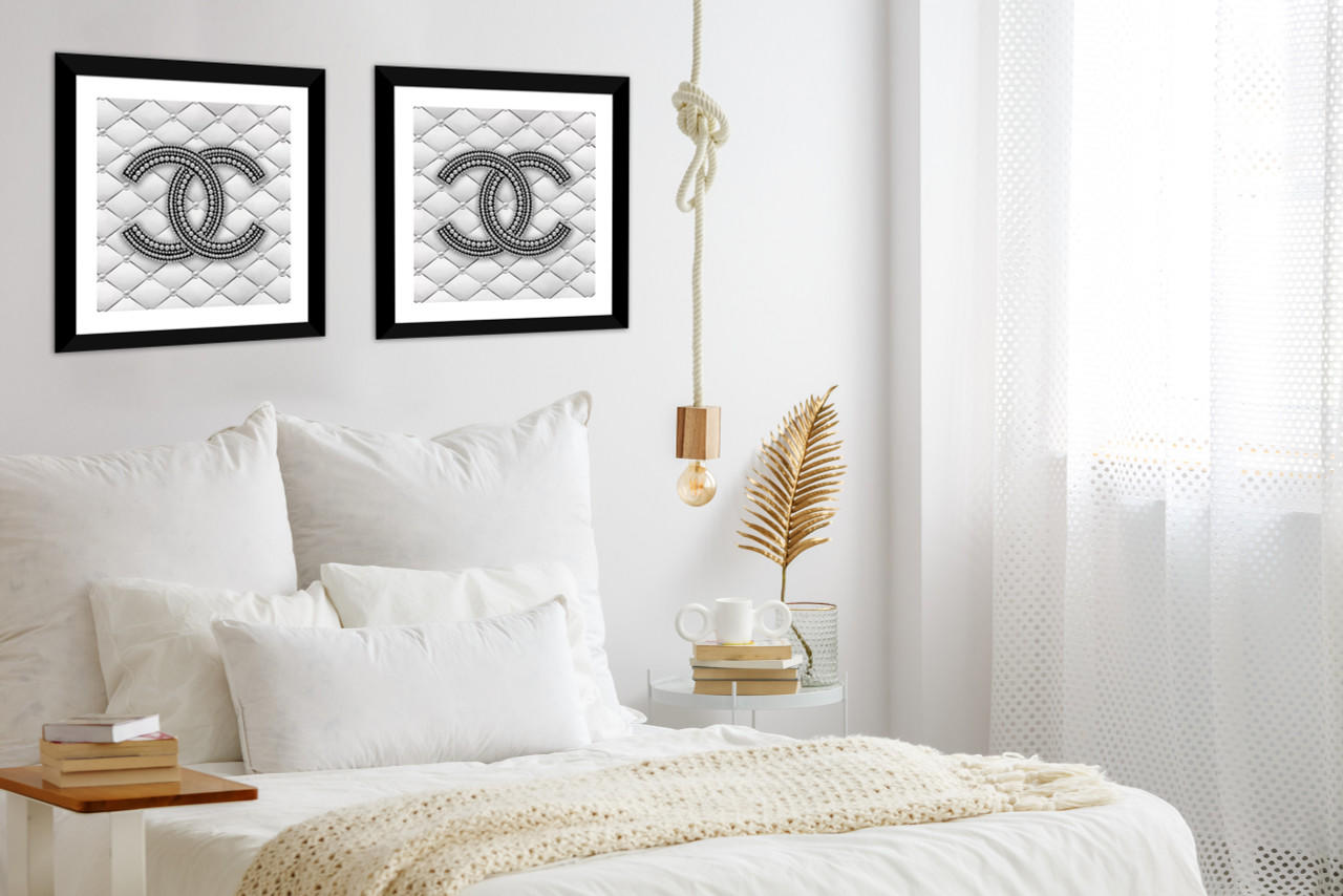 Chanel CC Throw Pillow - Blue Pillows, Pillows & Throws