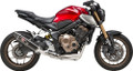 Yoshimura R-77 Full System Exhaust with Carbon Fiber Muffler for Honda CB650RA ABS 19-20