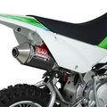 Yoshimura RS-2 Full System Exhaust with Carbon Fiber Muffler for Kawasaki KLX110 02-16