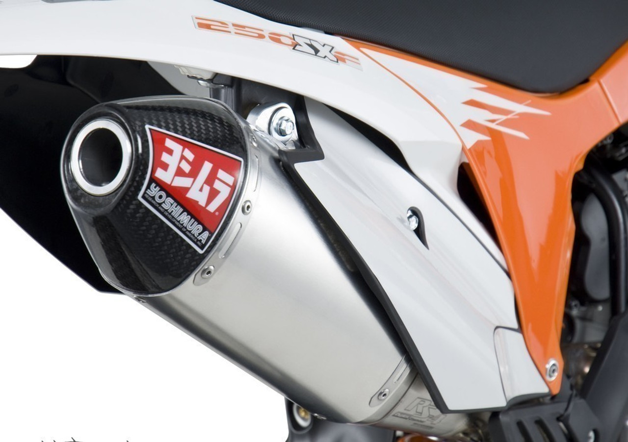 Yoshimura RS-4 Slip-on Exhaust with Aluminum Muffler for KTM 450 XC-F 13-15