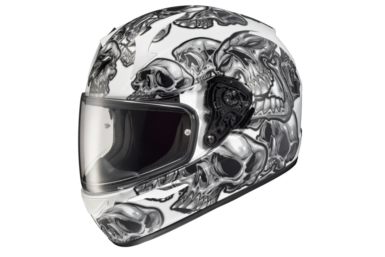Exo-r320 Full-face Helmet Skull-e Silver Xl