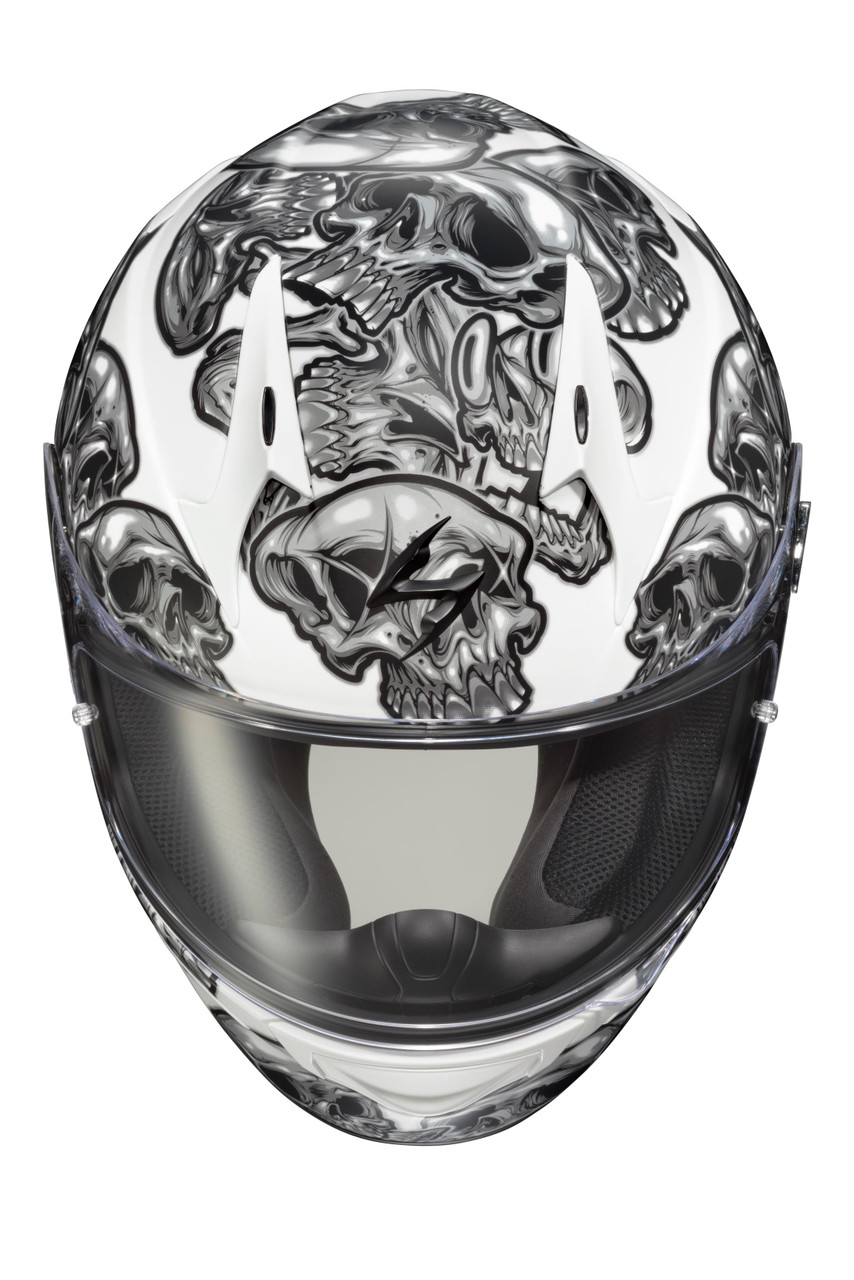 Exo-r320 Full-face Helmet Skull-e Silver Xl