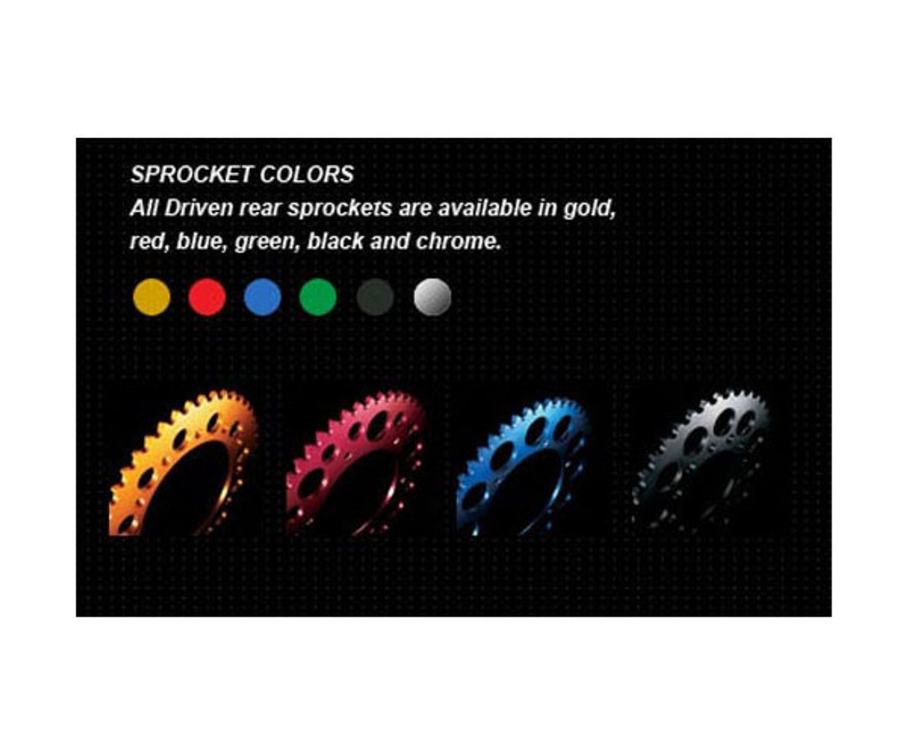 Driven Colored 520 Rear Sprocket for ZX6RR 05-06 | Sprockets