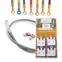 Galfer SS Front Brake Lines and HH Brake Pads Kit for ZX6R