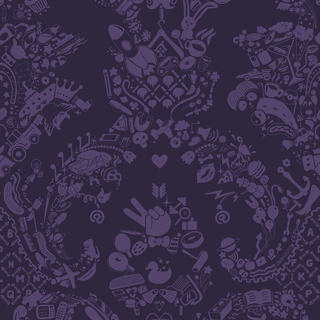 purple and black damask background
