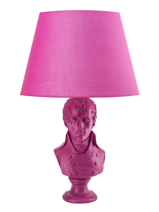 Young and Battaglia Pink Waterloo Table Lamp Pink Shade