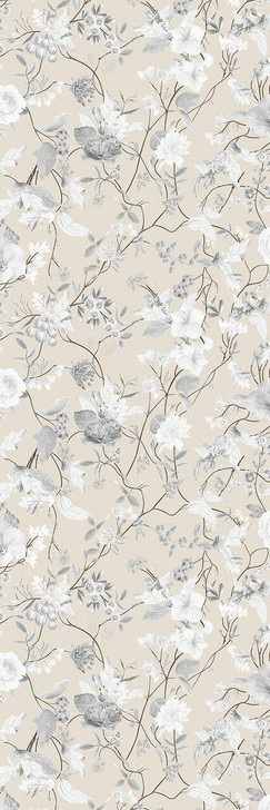 Meadow Pattern Flower Taupe Wallpaper | Mineheart