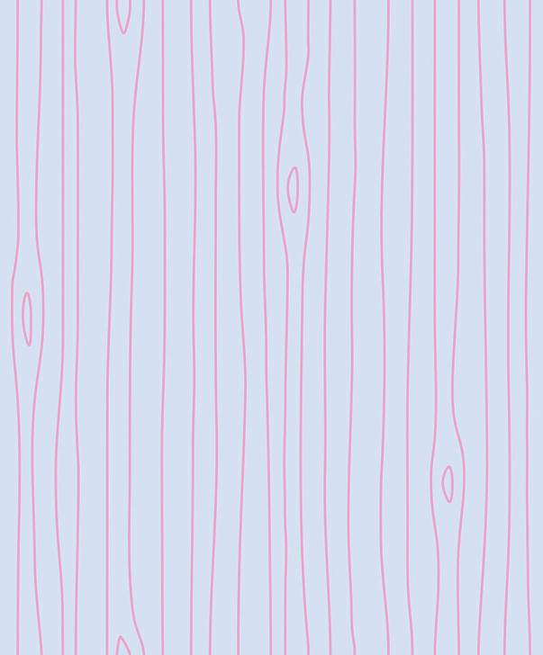 Emanuele Pangrazi Light blue and Pink Woodgrain Outline wallpaper