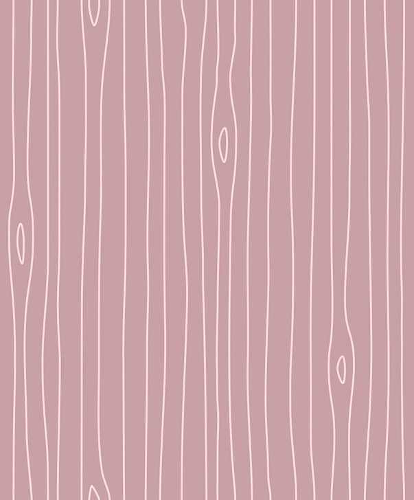 Emanuele Pangrazi Tonal Pink Woodgrain Outline wallpaper