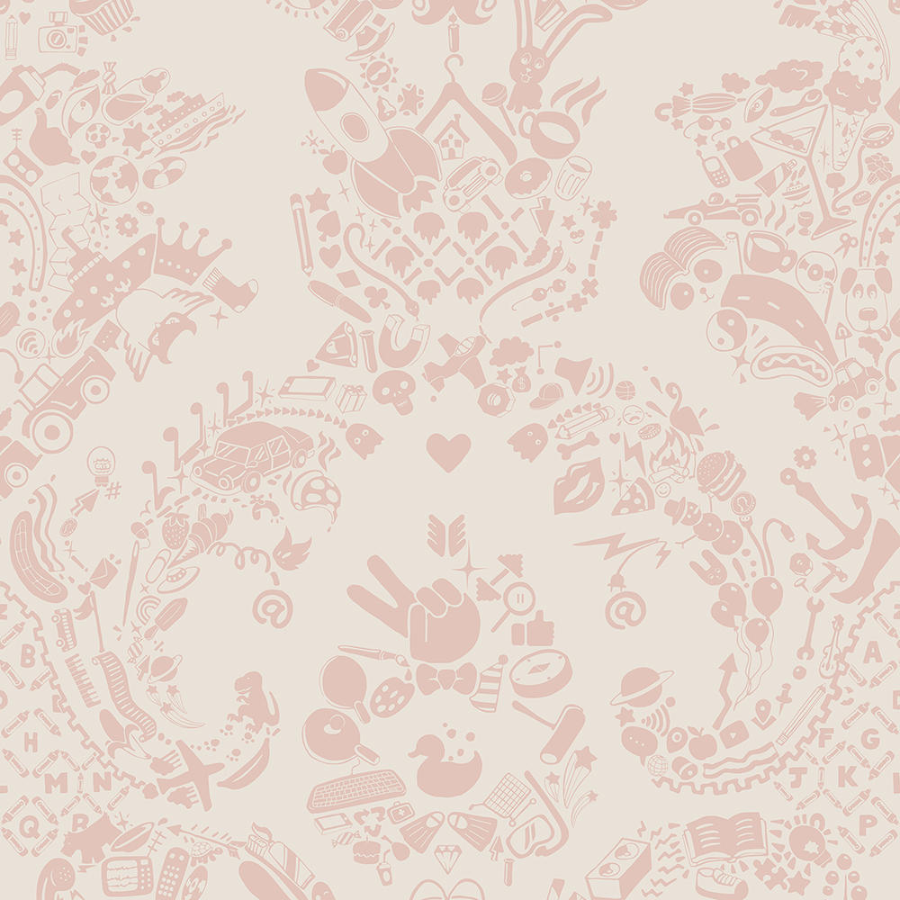 Pink Damask Wallpaper  Wallpaper  wall coverings  BQ