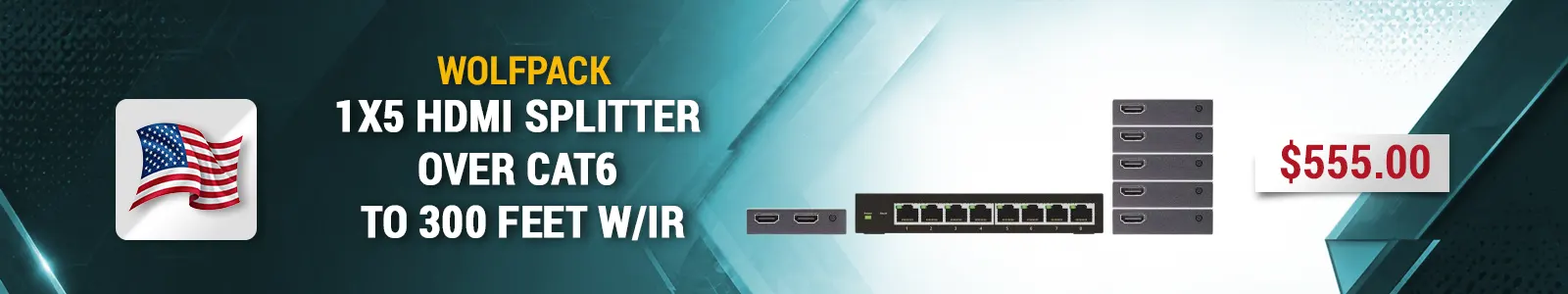 wolfpack hdmi splitters over lan