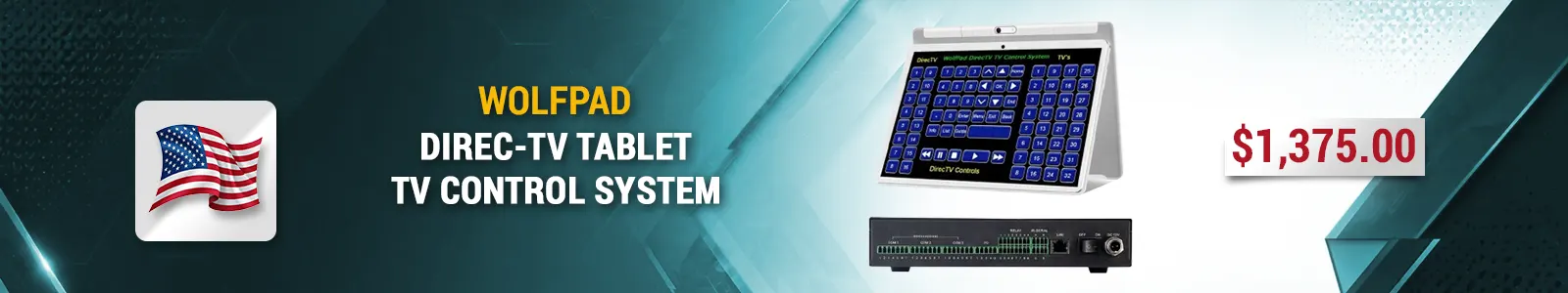 Wolfpad direc tv tablet tv control system