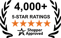 5 Star Excellence award from Shopper Approved for collecting at least 100 5 star reviews