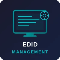 Built-in EDID management for source and display compatibility
