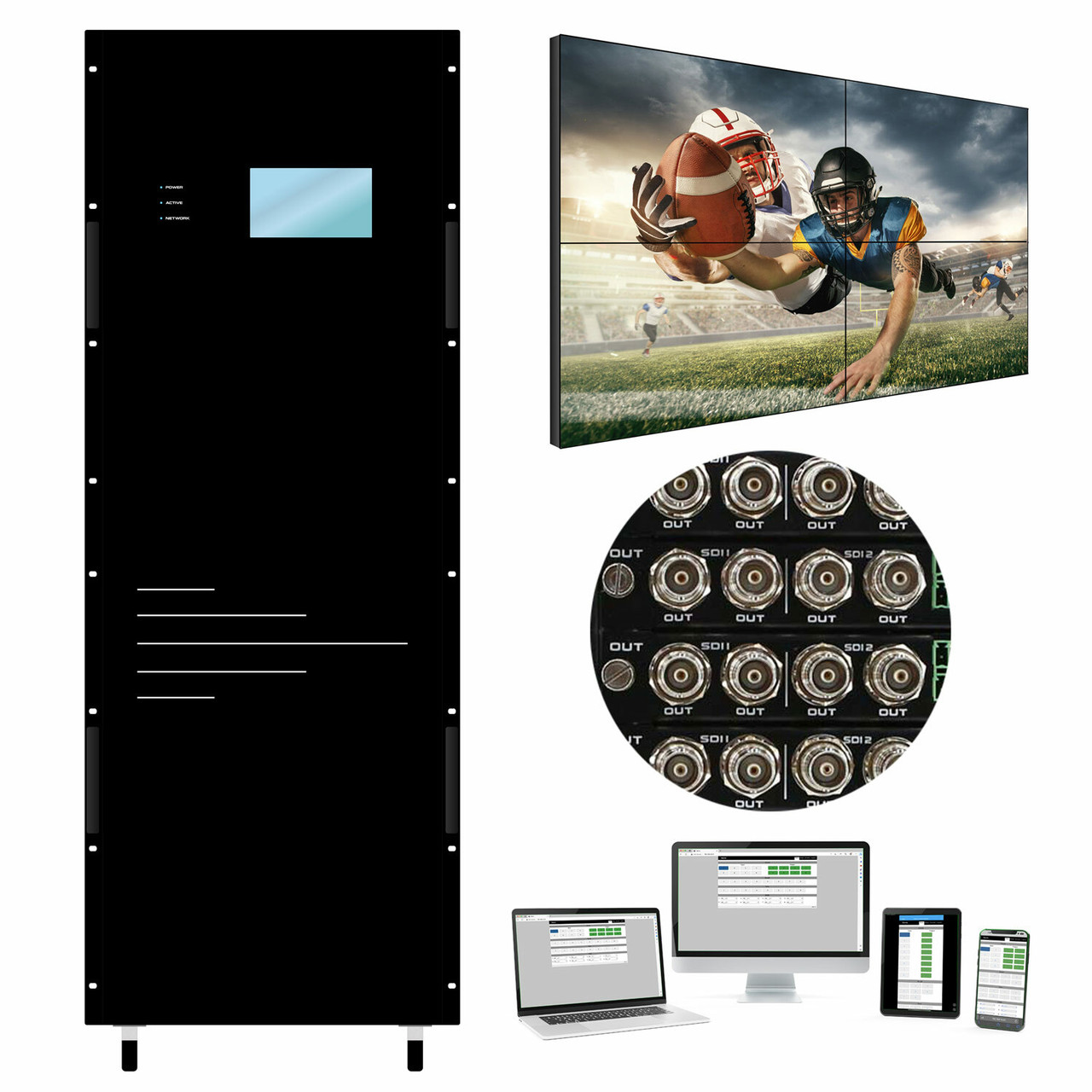 Up To 160x160 SDI Seamless Matrix Switch With Apps