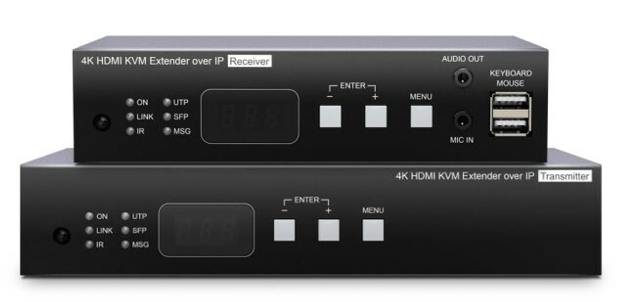 Up to 10-TVs via 4K 30 HDMI Over IP Matrix Switch