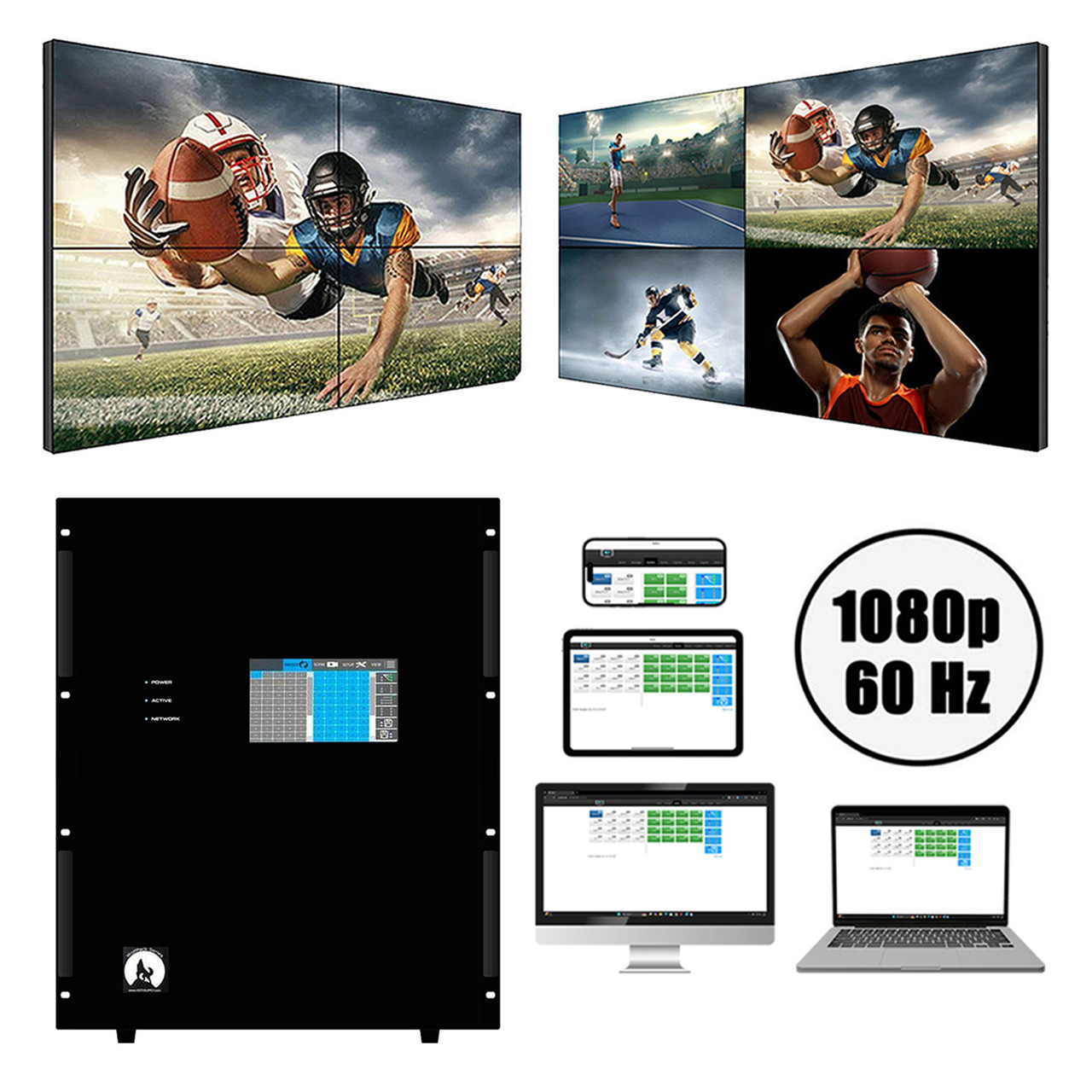 1080p HDMI Matrix Switchers Up To 80x80
