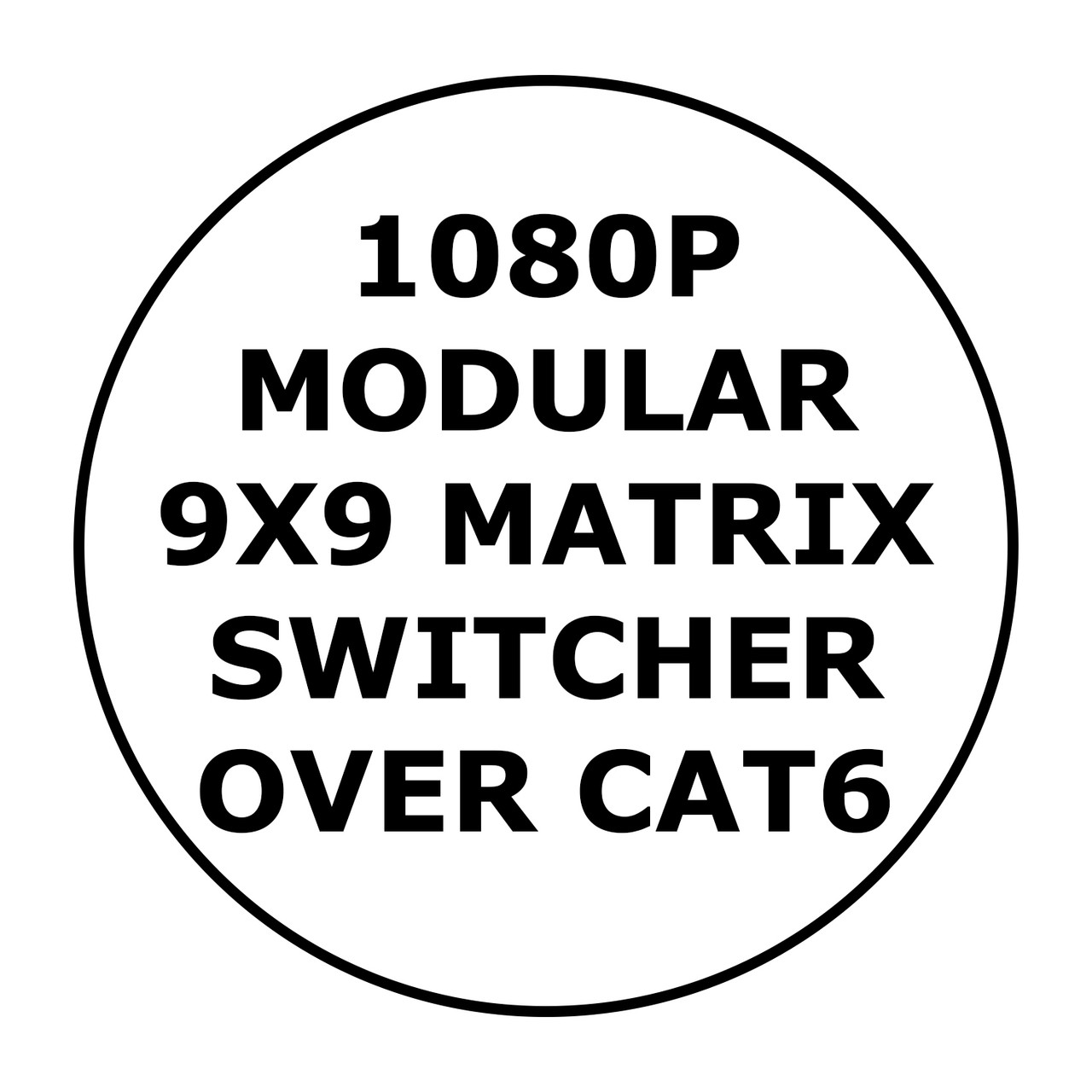 1080p Modular 9x9 Matrix Switcher over CAT6