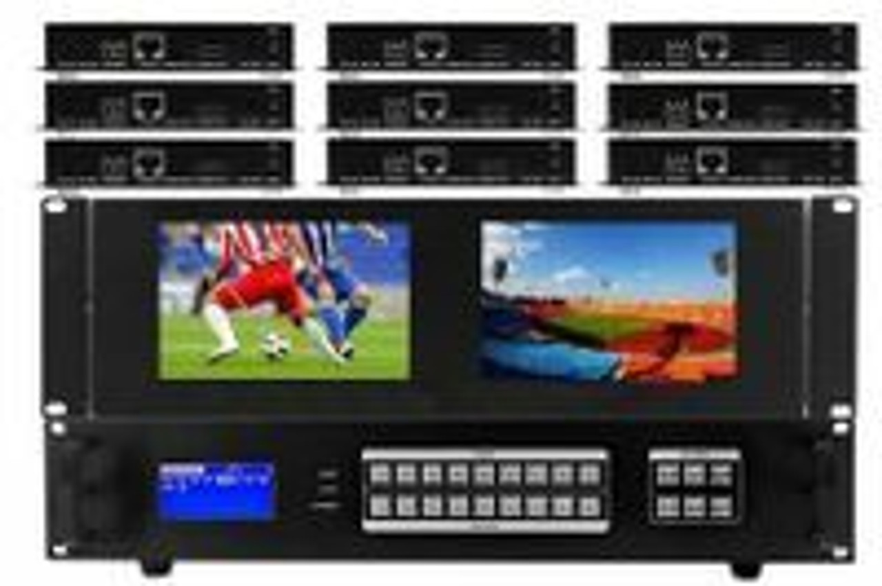 4K HDMI Monitor Matrix Switchers via CAT6 (9x9)