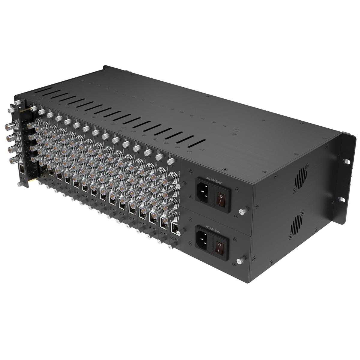Kiloview KVW-RU03S 3RU-32CH Redundant Power Rackmount Frame