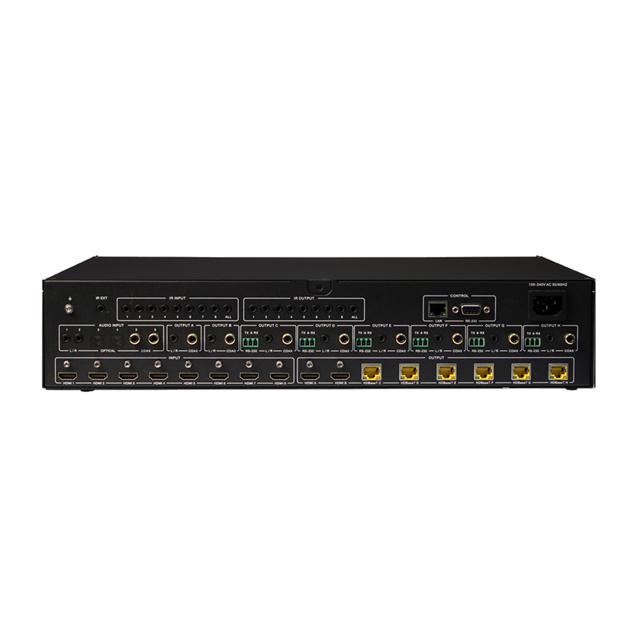 Switch Matriz HDMI 8×8 Para Formatos HDR Y HDCP 2.2 / Soporte De Video 4k Uhd 60 Hz Control A Traves De Ethernet Rs 232 E Ir