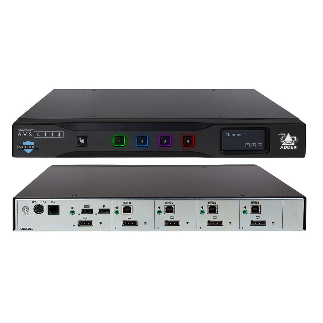 AdderView AVS-4114 Single-head secure 4-port switch - Thumbnail 4