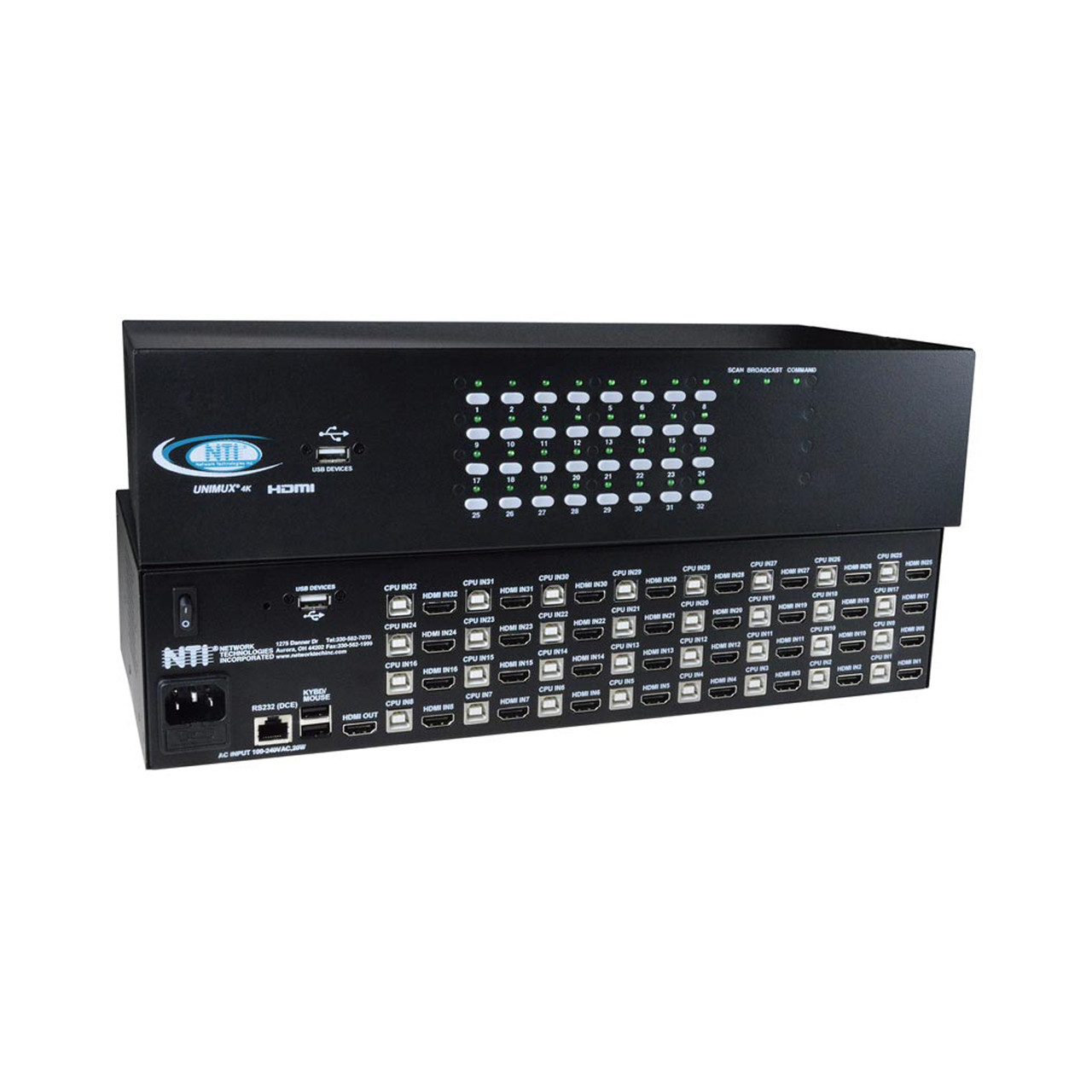 UNIMUX 4K 18Gbps HDMI-USB KVM Switch