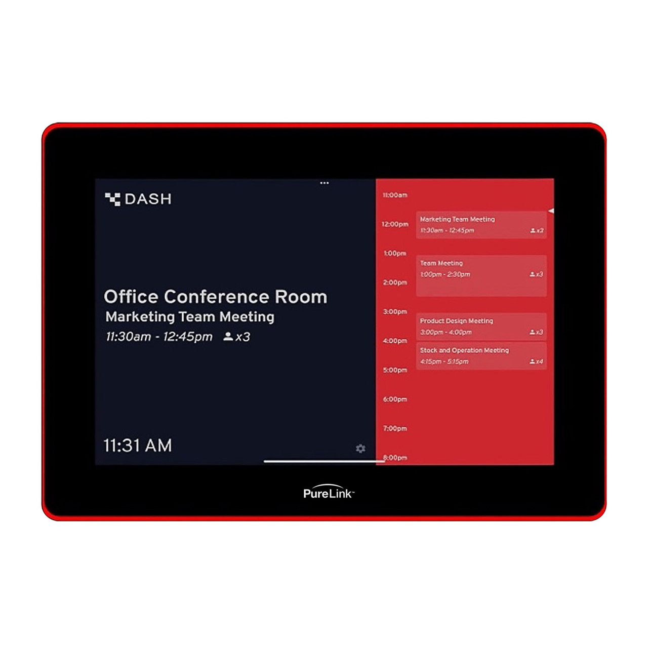 PureLink ROOMVIEW-110W Ten Inch Wall Mount Room Scheduling Panel with ...