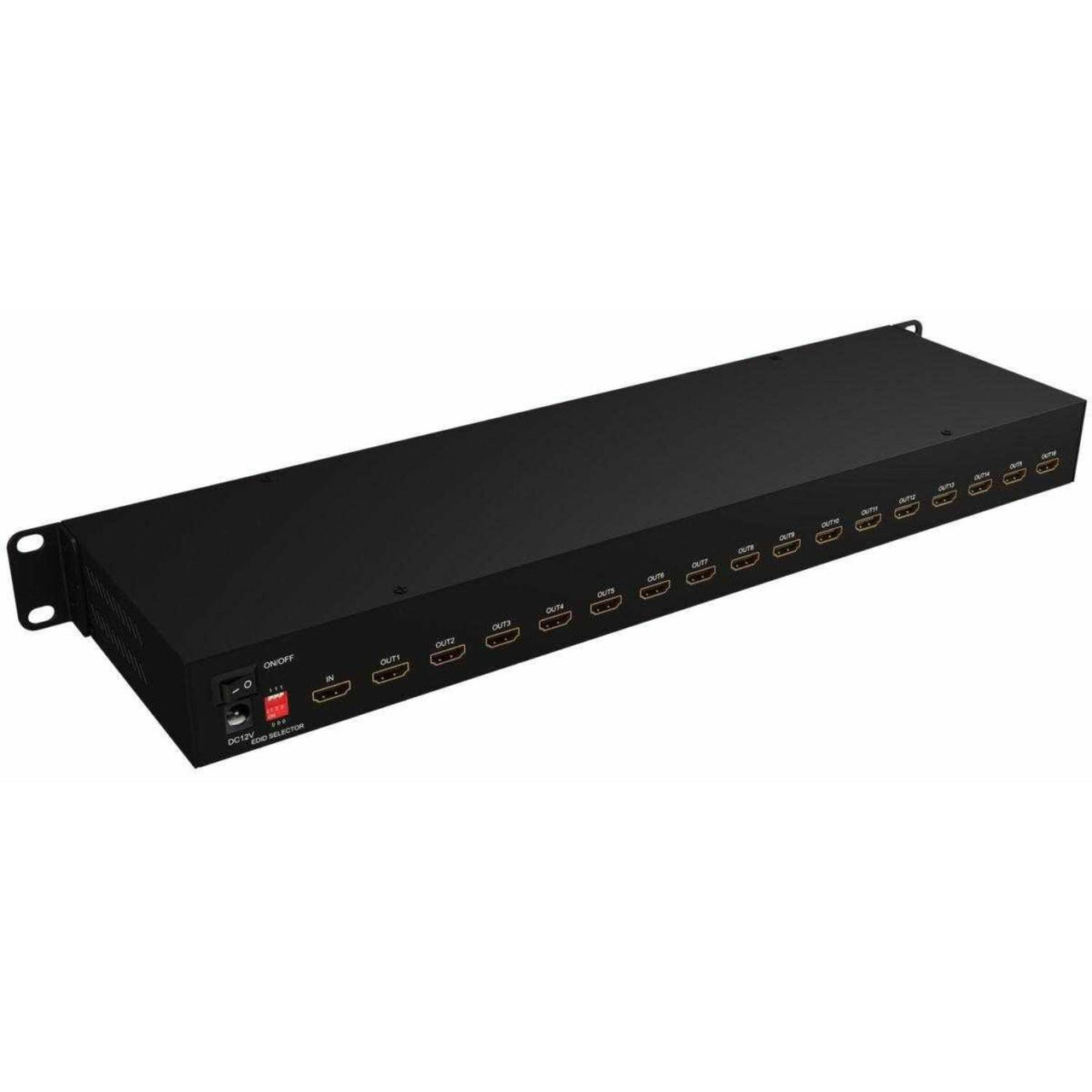WolfPack Rack Mount 4K 1x16 HDMI Splitter with EDID, WolfPack