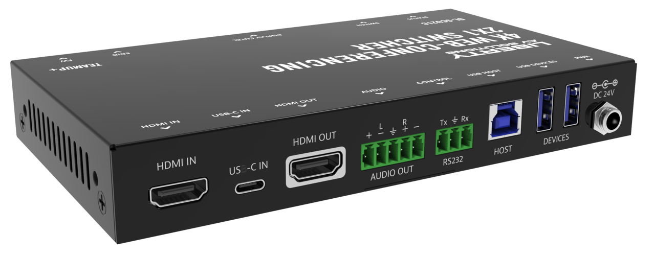 DigitaLinx DL-SCU21C 2x1 HDMI / USB-C Series Collaboration Switcher