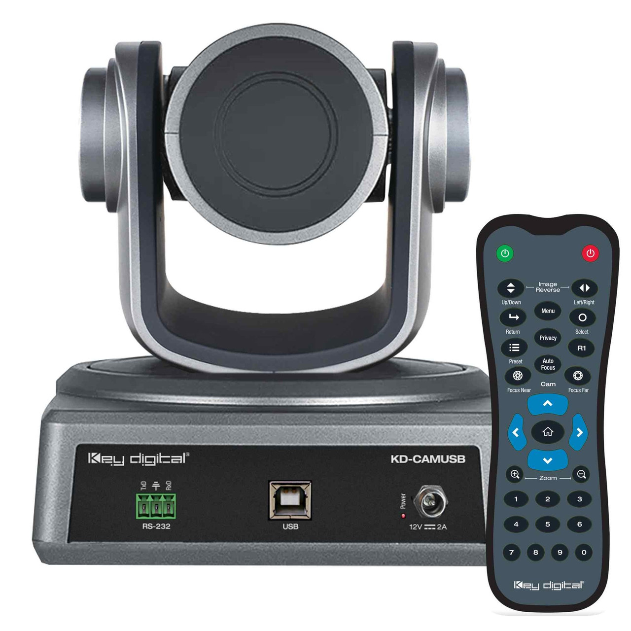 Key Once Camera Usb Key Digital KD-CAMUSB PTZ USB Camera, IR/RS-232/Visca Controllable