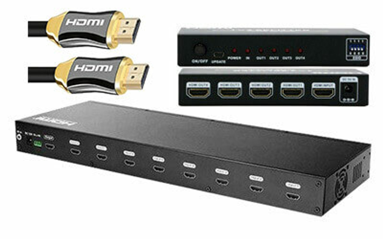 1x20 HDMI Splitter Over CAT6 to 300 Feet w/IR, WolfPack