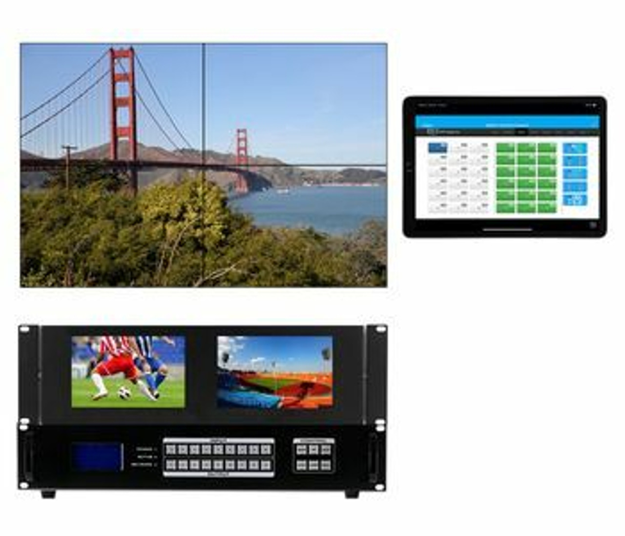 Up To 8 TV HDMI Matrix Switchers with Video Walls