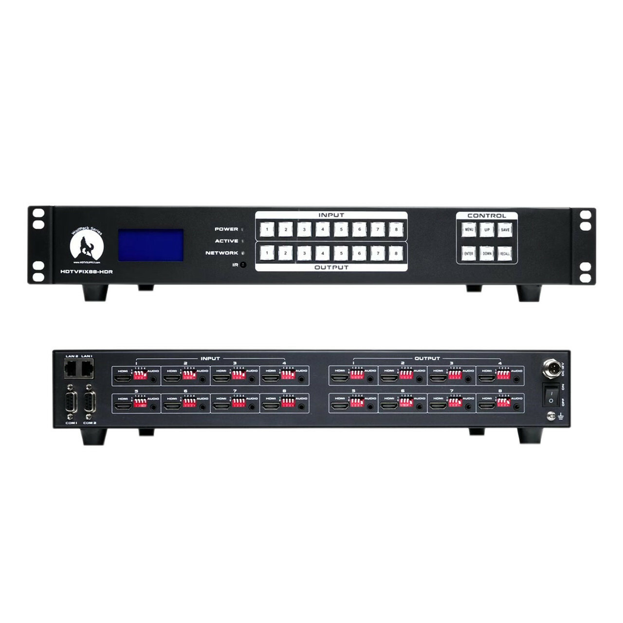 4K 60 Hz Fixed 8x8 HDMI Matrix Switchers