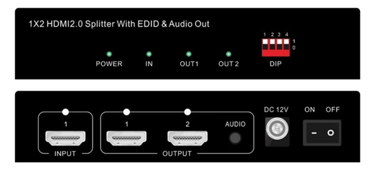 1X2 HDMI Splitters