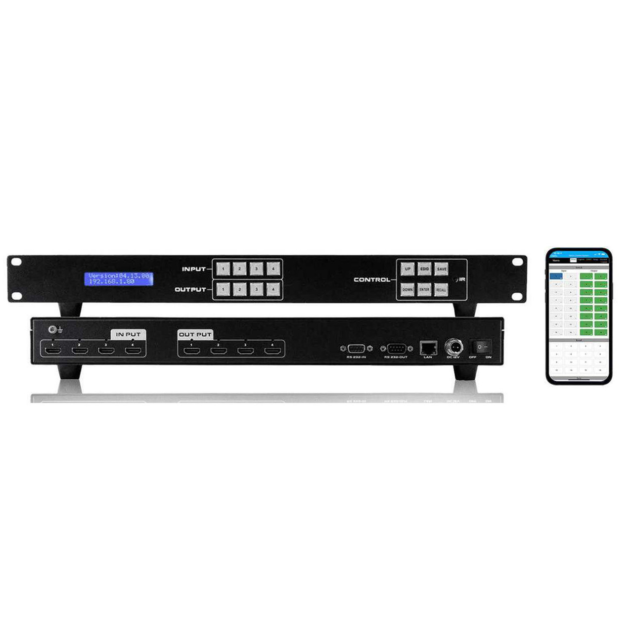 Fixed HDMI Matrix Switchers Up To 4-TVs