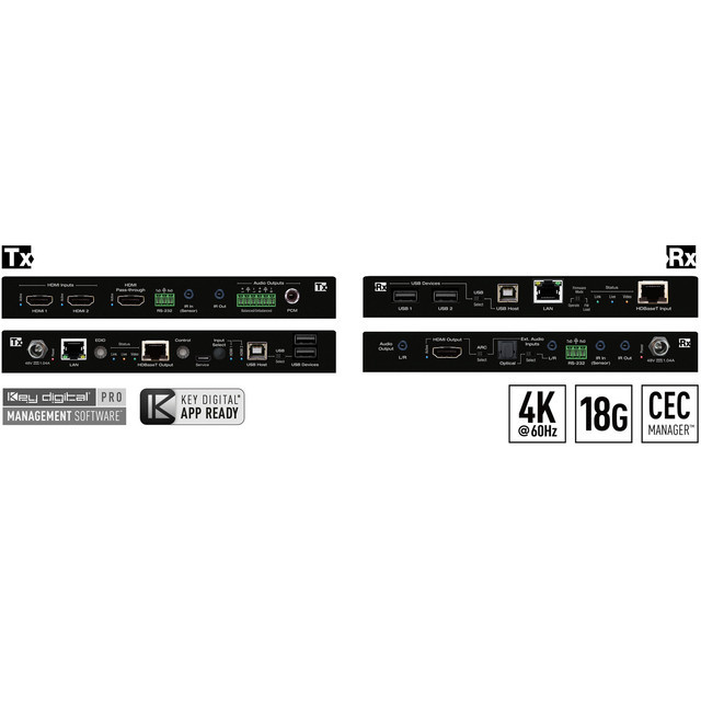 Key Digital KDDA1x8 1x8 4K/18G HDMI Distribution Amplifier