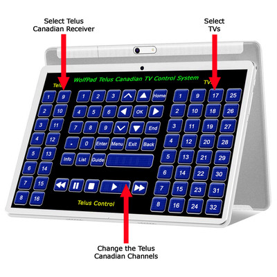 WolfPad Telus Canadian Tablet TV Control System